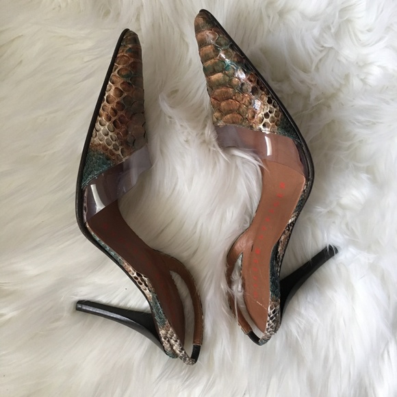 walter steiger croc slingback shoes - Picture 5 of 7